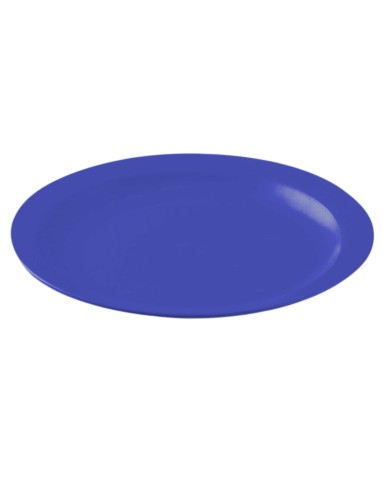 Plato Llano Policarbonato Azul Medio 23 cm