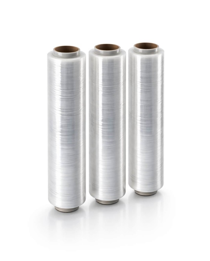 FILM PALETIZAR MANUAL 23 MY TRANSP.  ESTANDAR. ANCHO 500 mm. RECICLADO 60%***