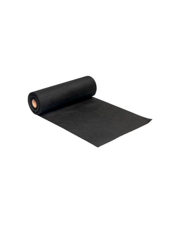 Rolo Camino TNT Preto 0,40x48 m | Precorte 30 cm | 55 g/m²