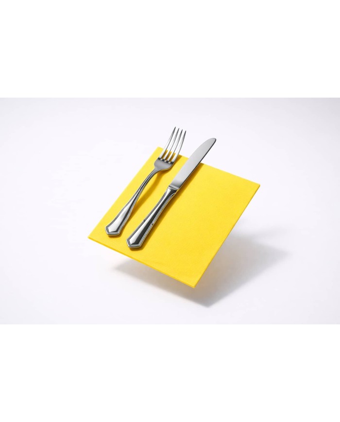 Servilletas Amarillas 40X40  PP 2 capas  (1 paquete de 50 unidades)