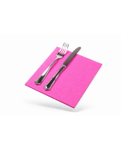 Servilletas Fucsia 40X40  PP 2 capas  (1 paquete de 50 unidades)