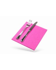 Servilletas Fucsia 40X40  PP 2 capas  (1 paquete de 50 unidades)