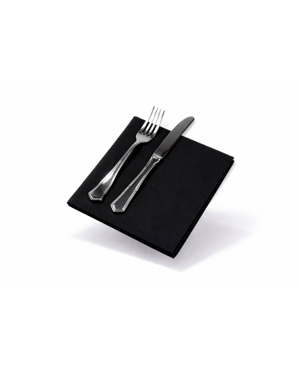 Servilletas Negras 40X40  PP 2 capas  (1 paquete de 50 unidades)