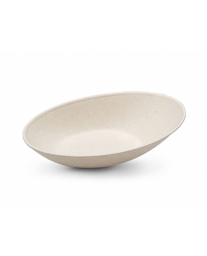 Mini prato oval em cana-de-açúcar (1 pacote de 50 unidades)
