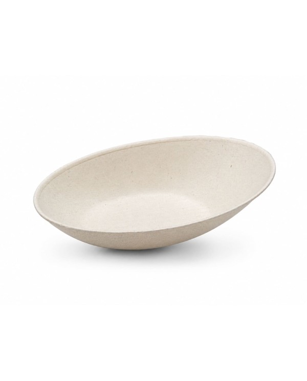 Mini prato oval em cana-de-açúcar (1 pacote de 50 unidades)