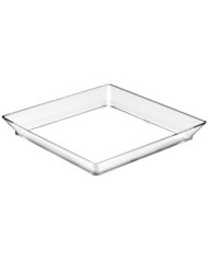Tabuleiro Medium Plate 130mm Transparente (1 embalagem de 12 unidades)