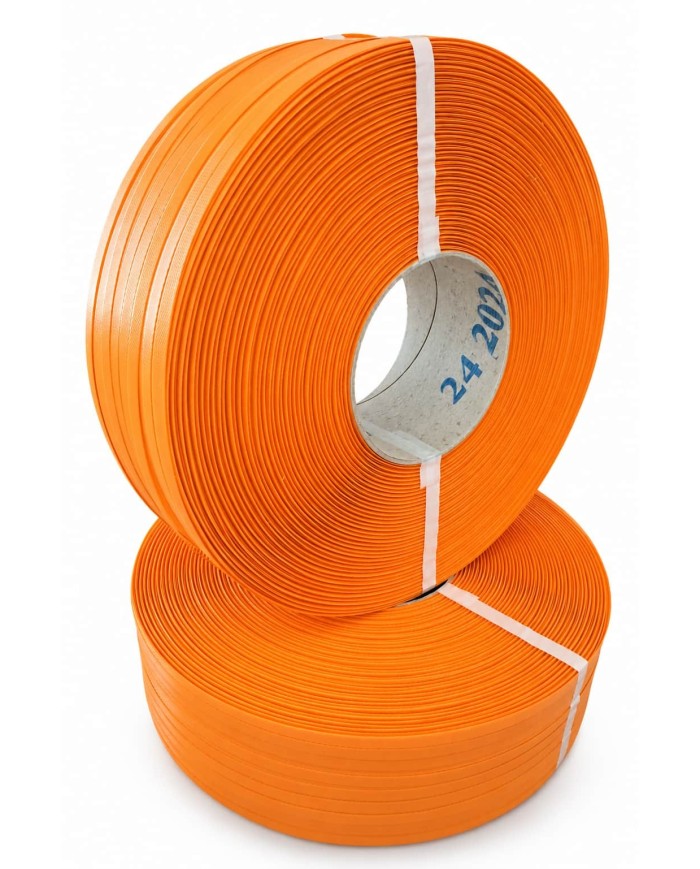 Cinta de Arquear Polipropileno Manual 12mm Cor-de-Laranja (2 Rolos)