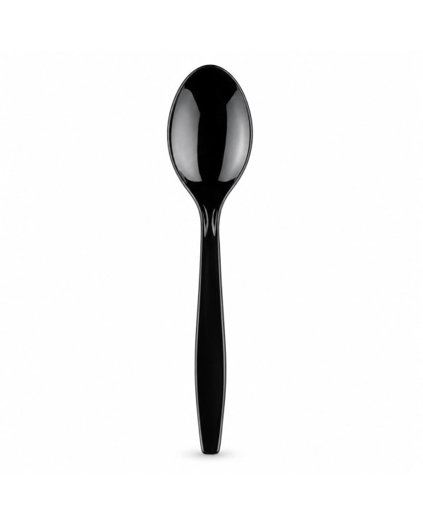 Colher Pesada Preta 19cm (10 unidades)