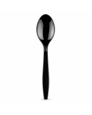Cuchara Pesada Negra 19cm (10 unidades)