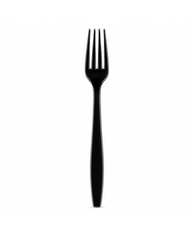 Garfo Pesado Preto 19cm (10 unidades)
