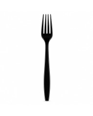 Tenedor Pesado Negro 19cm (10 unidades)