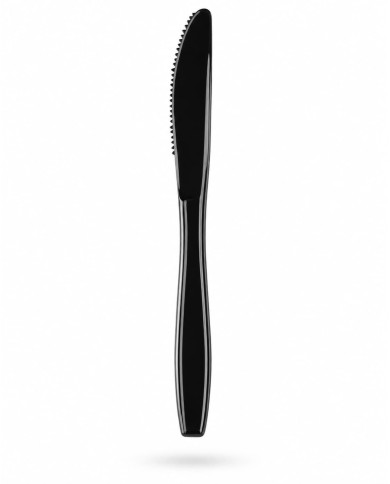 Cuchillo Pesado Negro 19cm (10 unidades)