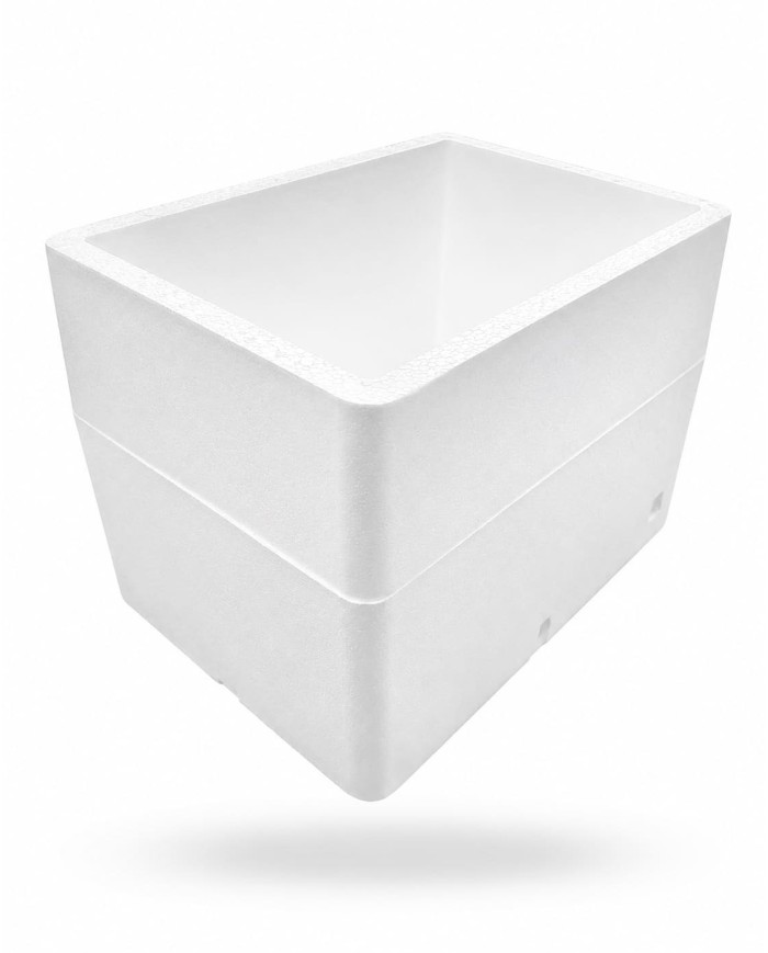 Caja y tapa de poliestireno expandido 60 L (3 cajas)