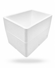 Caja y tapa de poliestireno expandido 60 L (3 cajas)