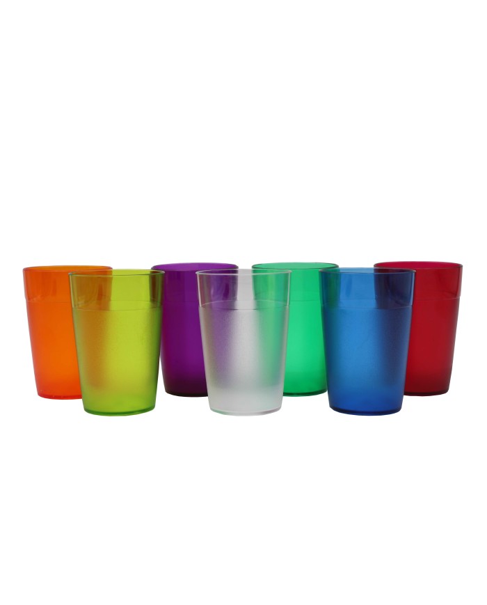 Vaso Copoliéster Transparente 250 cc | Irrompible y Reutilizable