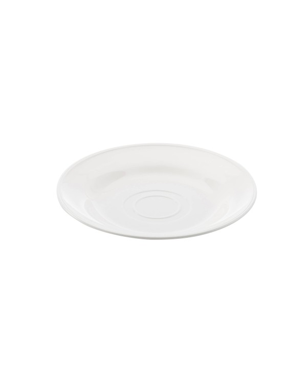 PLATO EN PBT PARA TAZA 175X25MM BLANCO ALGODON (CAJA 40 USD)