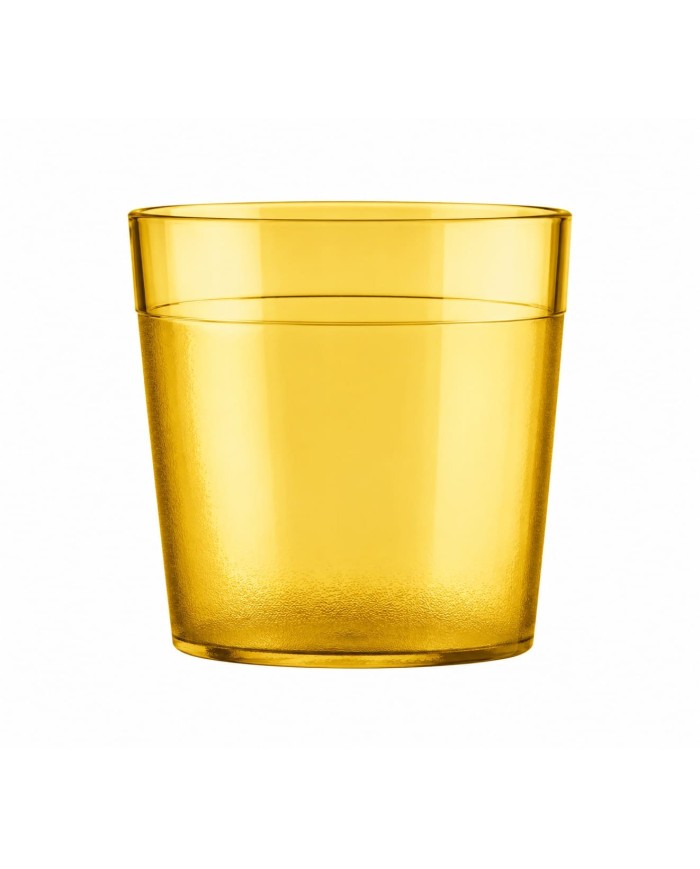 Vaso Copoliéster Amarillo Mostaza 170 cc | Irrompible y Reutilizable