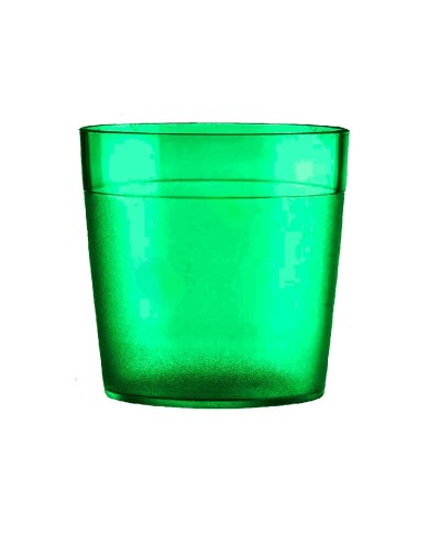 VASO AGUA COPOLIESTER 170cc VERDE BOSQUE  (70 X 70 mm)
