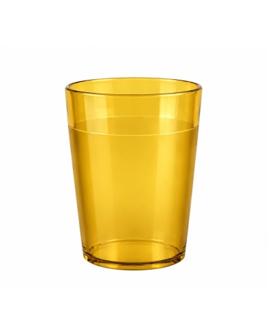 Vaso Copoliéster Amarillo Mostaza 250 cc | Irrompible y Reutilizable