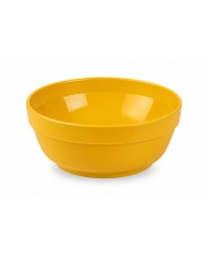 Taça em PBT de 450 cc. Amarelo-mostarda, livre de BPA e reutilizável.