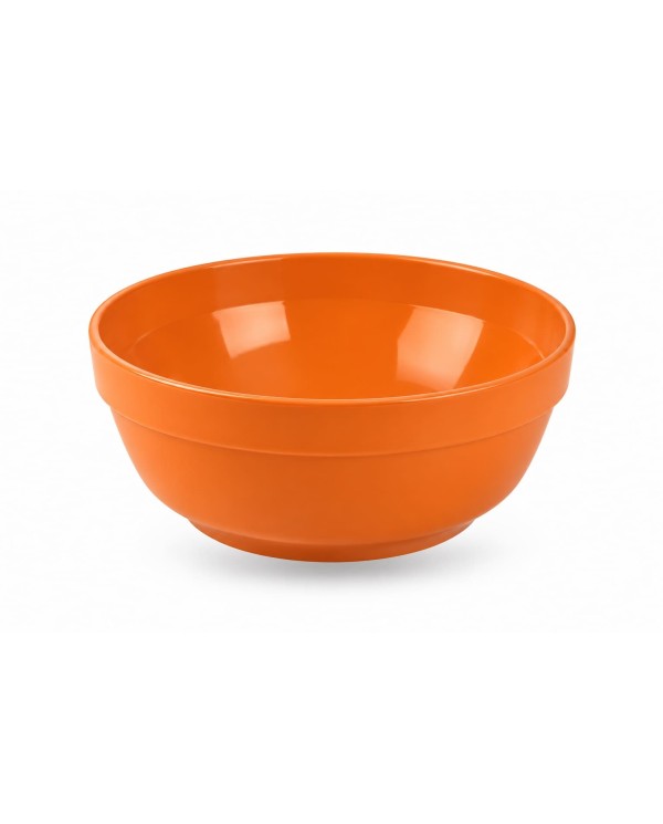 Taça em PBT de 450 ml. Laranja Cenoura, livre de BPA e reutilizável.