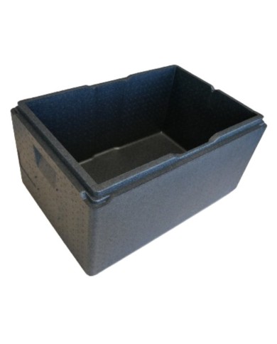 CONTENEDOR ISOTERMICO POLIPROPILENO NEGRO MEDIDAD GASTRONOR GN-1 600x400x27 (int. 540x340x210) NEGRO****