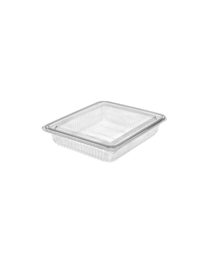 Envase plástico con tapa loncheado H27 Grande PET