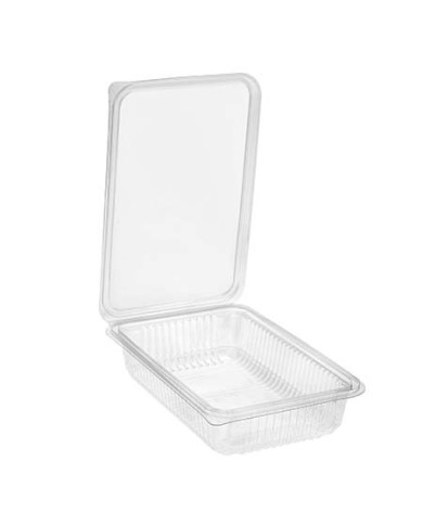 Envase plástico con tapa loncheado H40 PEQUEÑO PET