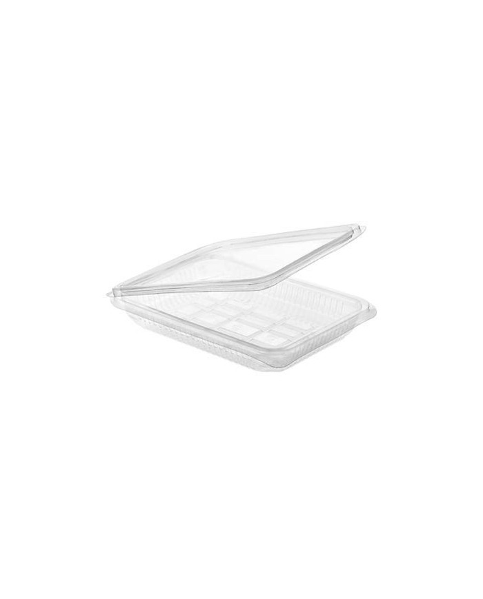 Envase plástico con tapa loncheado 850-H27 PET (400 uds/caja)