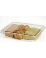 Envase plástico con tapa loncheado H27 PEQUEÑO PET