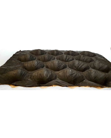 ALVEOLO PAPEL 60X40 REDONDO G-120 NEGRO  Nº 45 (200 uds/ carton)***