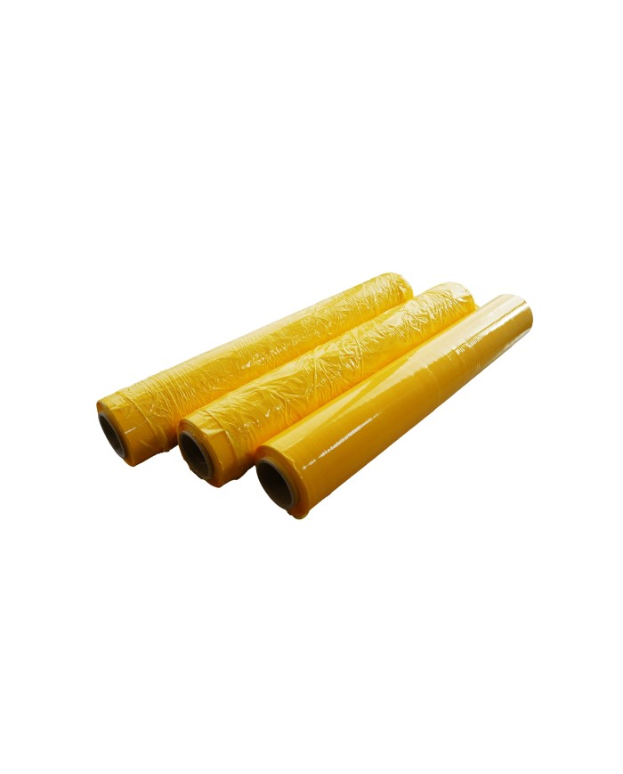 FILM PALETIZAR MANUAL 23 MICRAS AMARILLO ESTANDAR  MANDRIL 50 MMM ***