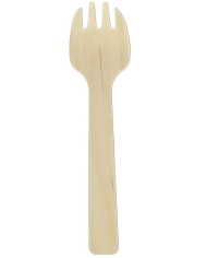Tenedor Mini Madera Ecológica 105 mm (100 Uds)