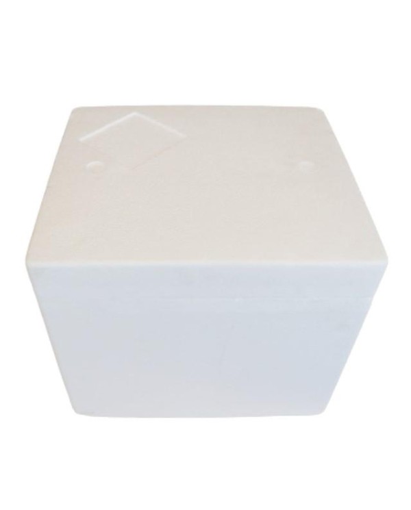 Caja PS ISOTERMICA (Ext 380x335h320) (Int 280x230h22)( Tamaño medio internacional) 12 litros Pared 50 (60 horas) 4 uni paquete