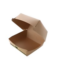 Caja Hamburguesa Cartón Kraft 15 x 15 x 7 cm (50 Unidades)