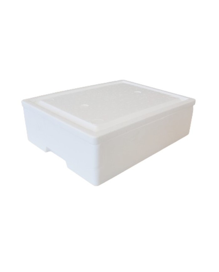 Caja y tapa de poliestireno expandido 7'5 Litros