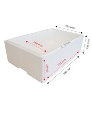 Caja y tapa de poliestireno expandido 31L (7 unidades)