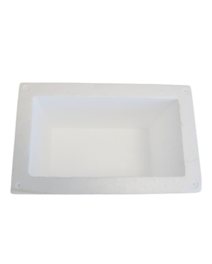 Caja PS ISOTERMICA (Ext 355x250h22) (Int 270x145h145) (Tamaño pequeño nacional) 8 litros Pared 30 (24 horas) 20 uni paquete