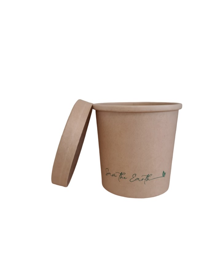 Vaso de Cartón 12 Oz con Tapa 350 ml