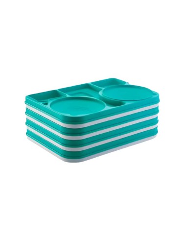 Bandeja Isotérmica Euronorm 1/1 con 5 Compartimentos PP + PUR