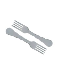 TENEDOR EN POLIPROPILENO GRIS PERLA