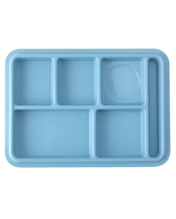 Bandeja Rectangular 6 Compartimentos Euronorm 1/2 en Polipropileno