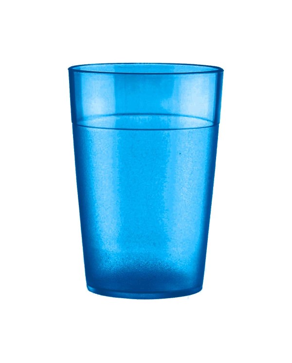 Vaso Policarbonato Azul Capri 250 cc | Irrompible y Reutilizable