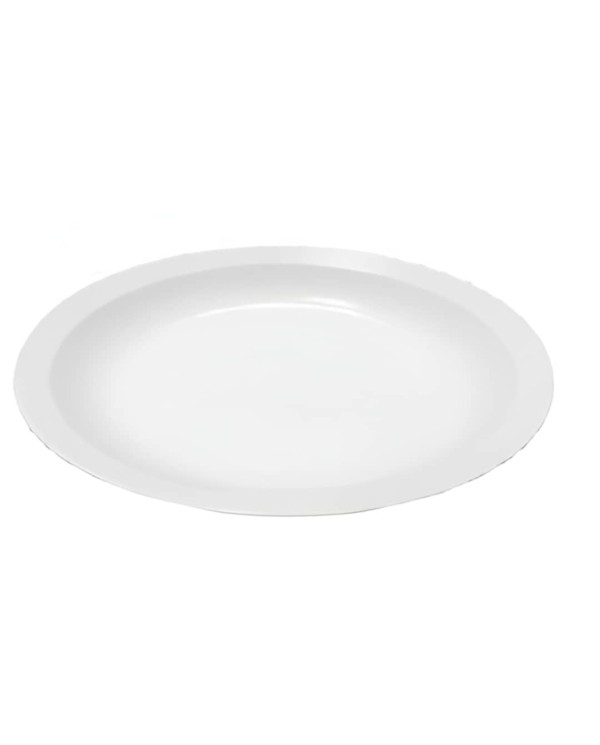 PLATO LLANO POLICARBONATO COLOR  BLANCO ALGODON DE 219 X 34 mm