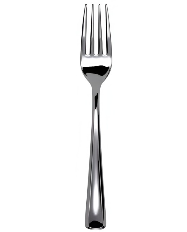 Tenedor efecto metal 18,5 cm (1 paquete de 50 unidades)
