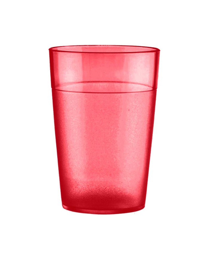 Vaso Policarbonato Rojo Cereza 250 cc | Irrompible y Reutilizable