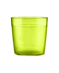 VASO AGUA POLICARBONATO 170cc VERDE LIMA TRANPARENTE (70 X 70 mm)