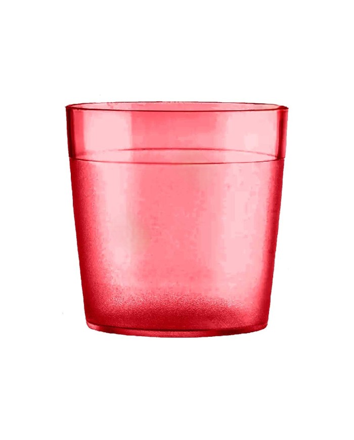 Vaso Policarbonato Rojo Cereza 170 cc | Irrompible y Reutilizable