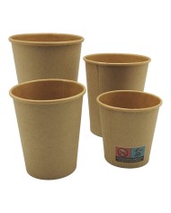 Vaso de Papel Kraft 8 Oz (240 ml) | Ecológico y Resistente