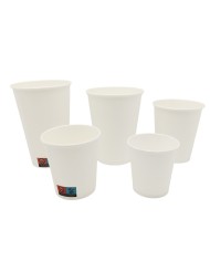 Vaso de Cartón Blanco 6 Oz (200 ml) | Pack 50 Unidades